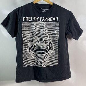 Five Nights At Freddy's Freddy Fazbear Black T-shirt Size 17 Large Teen Youth